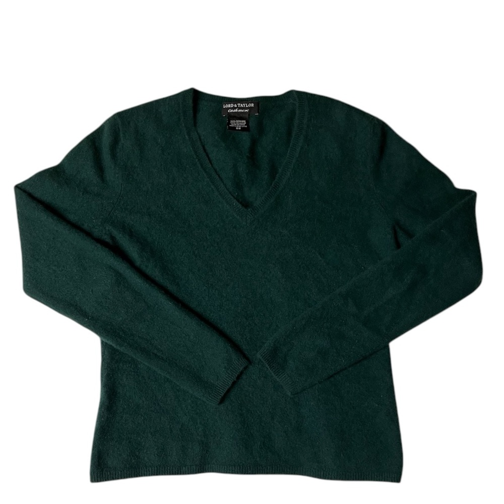 Lord & Taylor Green Women's Sweater